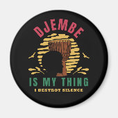 Djembeカラフルは私の事はアフリカドラム マグネット (正面)