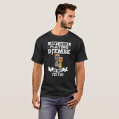 Djembeドラム音楽楽器レッスンプレーヤーの開始 Tシャツ (正面フル)