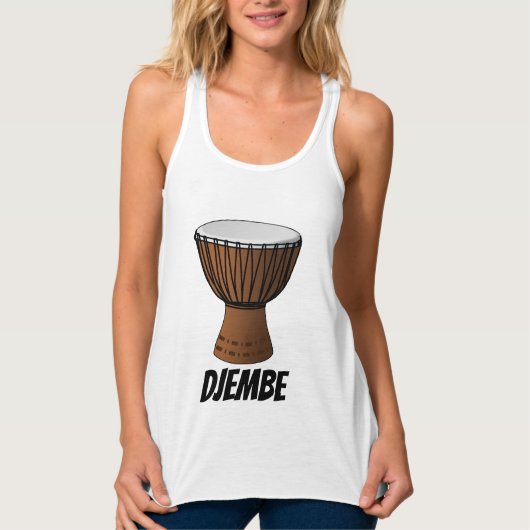 DJEMBEドラムTシャツ タンクトップ (正面)