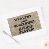 Djembe裕福で成功した長方形ステッカー 長方形シール (封筒)