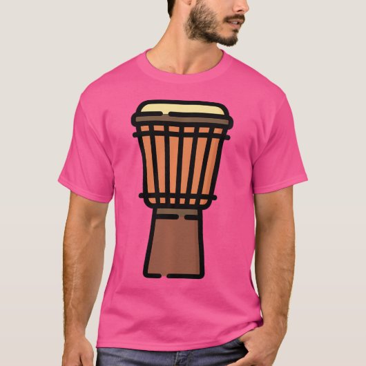 Djembe African Drumsが本当に好き Tシャツ (正面)