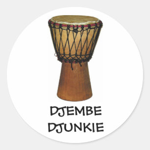 DJEMBE DJUNKIEのステッカー ラウンドシール