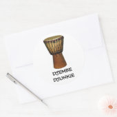 DJEMBE DJUNKIEスタンプ ラウンドシール (封筒)