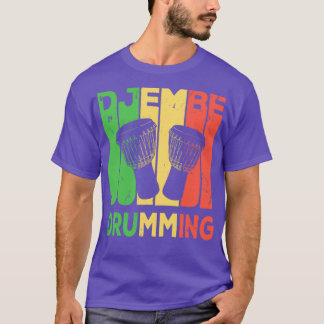 Djembe Drumming Vintage Retro  Tシャツ