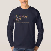 Djembe Girl - Djembe Tシャツ (正面)