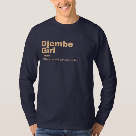 Djembe Girl - Djembe Tシャツ (正面)