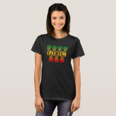 Djembe Jembeアフリカの音楽ドラム演奏パーカッション Tシャツ (正面フル)