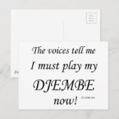 Djembe VoicesがMustと遊言う ポストカード (正面/裏面)