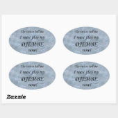 Djembe Voices Say Must 遊 Oval Sticker 楕円形シール (シート)