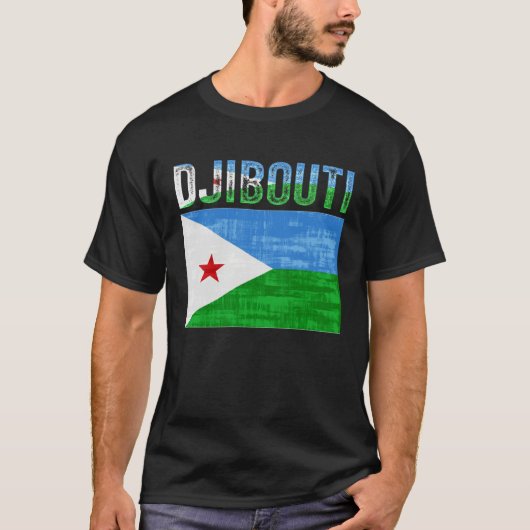 Djibouti  Djiboutian Flag Tシャツ (正面)