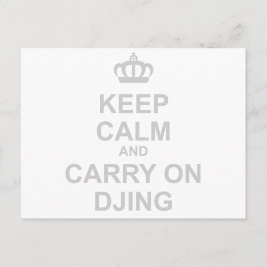 DJingで保Calm & 運 On DJing - DJ Disk Jockey Music ポストカード (正面)