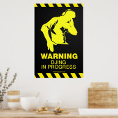 DJing In Progress - DJポスターターンテーブルDeck ポスター (キッチン)