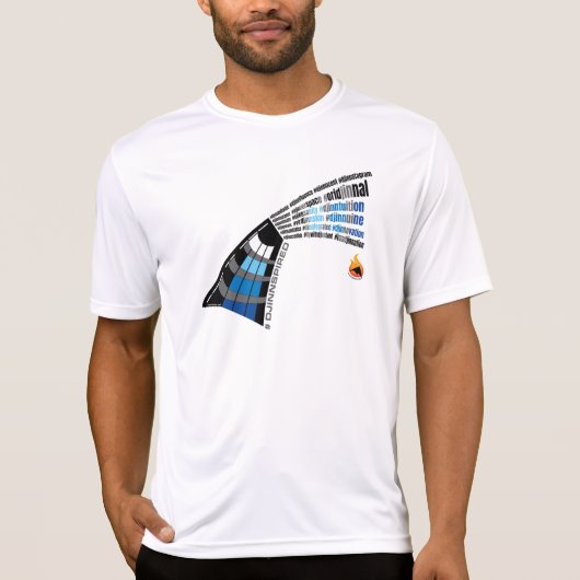 #Djinnspiredスポーツシャツ(カッコいいは衰退します) Tシャツ (正面)
