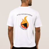 #Djinnspiredスポーツシャツ(紫色は衰退します) Tシャツ (裏面)