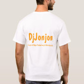 DjJonjonの最も新しいワイシャツ Tシャツ (裏面)