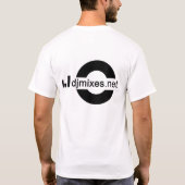 DJMixes.net -ワイシャツ-プロ2 Tシャツ (裏面)