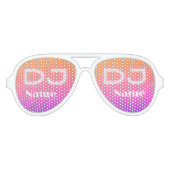 djsのおもしろいパーソナライズ可能なサングラスのシェード アビエーターサングラス (正面)