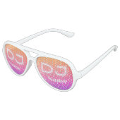 djsのおもしろいパーソナライズ可能なサングラスのシェード アビエーターサングラス (アングル)