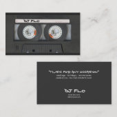 DJ'Sのためのカセットテープの名刺 名刺 (正面/裏面)