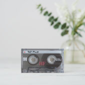 DJ'Sのためのクールなカセットテープの名刺 名刺 (スタンド正面)