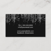 DJsシンガーソングライターモダンミュージックイベント 名刺 (裏面)