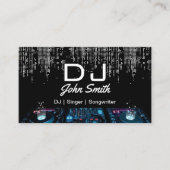 DJsシンガーソングライターモダンミュージックイベント 名刺 (正面)