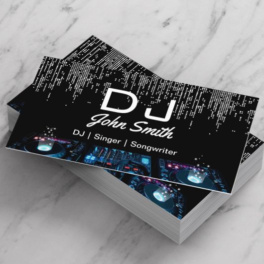 DJsシンガーソングライターモダンミュージックイベント 名刺