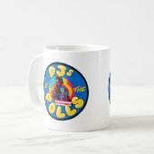 DJs at the Polls Female DJ Mug コーヒーマグカップ (正面左)