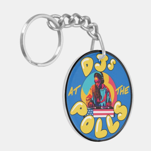 DJs at the Polls Key Chain キーホルダー (正面左)
