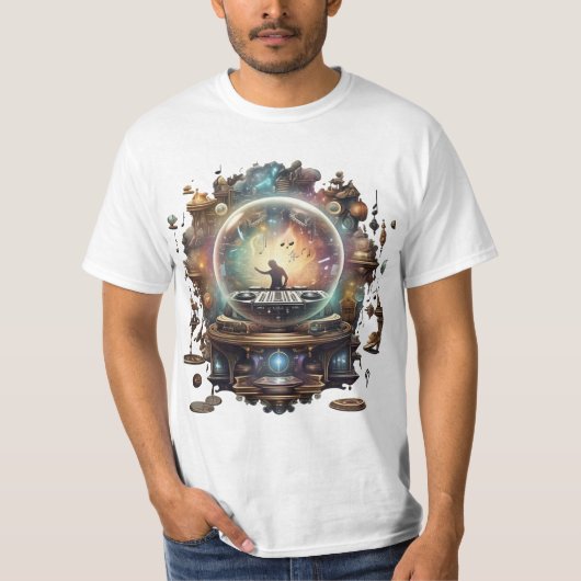 DJ's Crystal Vision – 音楽の本質 Tシャツ (正面)