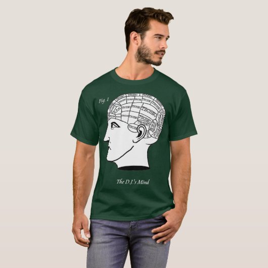 DJs Mind - Music Mix Phretechnologyテクノ Tシャツ (正面フル)