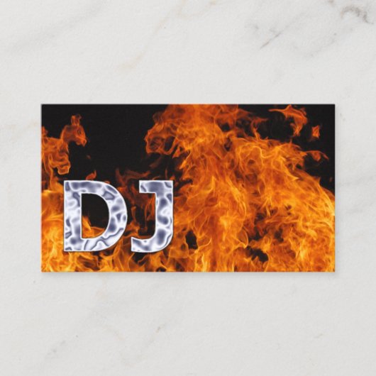 DJs Music Dee Jay Flaming Fire 名刺 (正面)