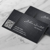 DJs Music Deejay Black Metal QRコード 名刺