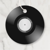 DJs & Music LoverのVinyl Recordスタイルメッセージカード フェイバータグ (裏面)
