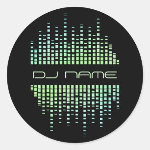 DJs Music Producer Remixer ラウンドシール