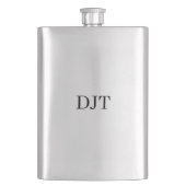 DJTイニシャル プレミアムモノグラムライター フラスク (正面)