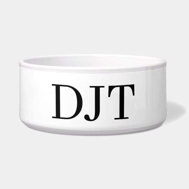 DJTイニシャル プレミアムモノグラムライター ボウル (正面)