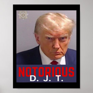 Djt – トランプマグショット威厳がある- 24 2023 ポスター