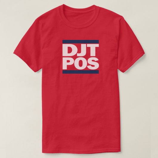 DJT-POS レッドTシャツ Tシャツ (デザイン正面)