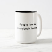 DJT Trump Funny Coffee and Tea Drinking Mug ツートーンマグカップ (正面右)
