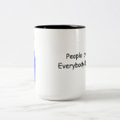  DJT Trump Funny Coffee and Tea Drinking Mug ツートーンマグカップ (中央)