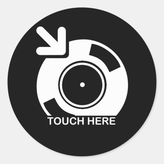 DJTouchはこちら ラウンドシール (正面)