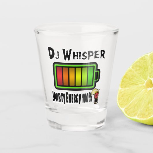 DJWhisper 100%パーティーショットガラス ショットグラス (正面)