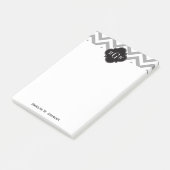 DKグレイチェブロンブラッククローバー3モノグラム ポストイット (アングル)