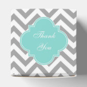 DkグレーホワイトLGシェブロンターコイズ名物グラム フェイバーボックス (上部)