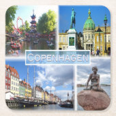 DKコペンハーゲン – ティボリガーデン – アミレンボルグ郡 スクエアペーパーコースター (正面)