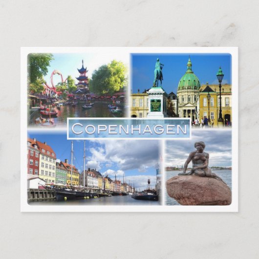 DKコペンハーゲン – ティボリガーデン – アミレンボルグ郡 ポストカード (正面)