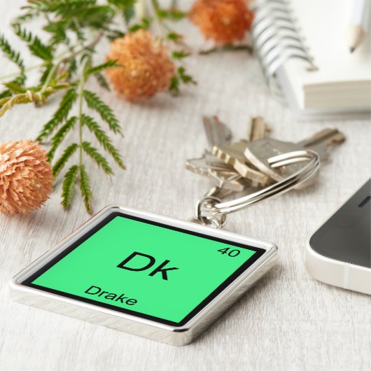 Dk – ドレイクおもしろいケミストエレメントシンボルTシャツ キーホルダー (側面)