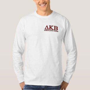DKBの頂上の背部ロゴの前部 Tシャツ