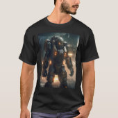 DKH138 Sci fi Graphic Heroshell Battle Armor Tシャツ (正面)